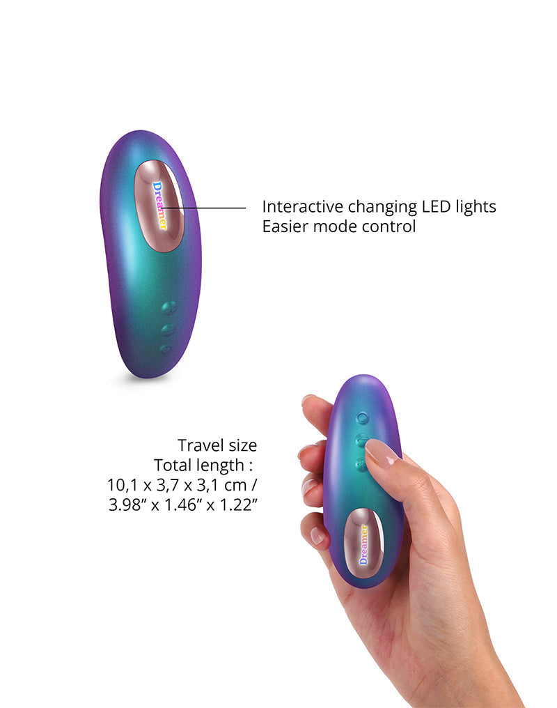 Love to Love - Dreamer - Clitoris Luchtdruk Vibrator - Met Flapping Modus - Iridescent Turquoise