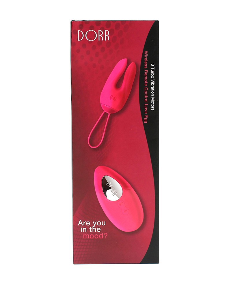 DORR - Ozzy - Vibrerend Ei met Konijnenoortjes en Clitoris Vibrator - Roze-Erotiekvoordeel.nl