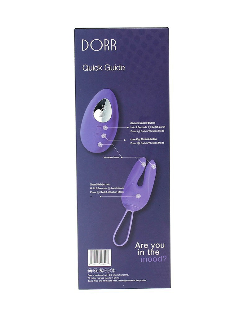 DORR - Ozzy - Vibrerend Ei met Konijnenoortjes en Clitoris Vibrator - Paars-Erotiekvoordeel.nl