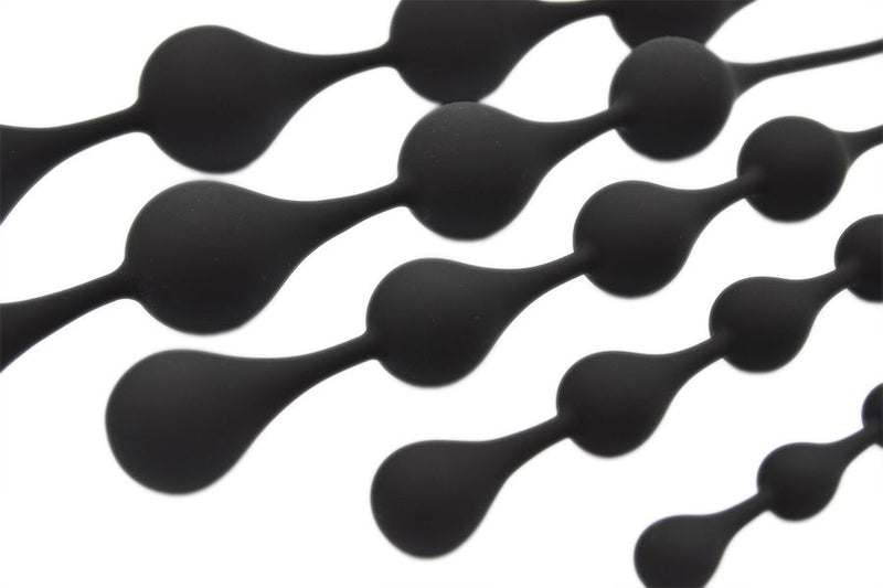 Mister B - Anaal Kralen - 4 Anal Drops - Siliconen - Zwart