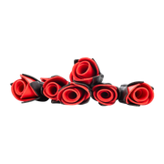 Rimba - BDSM Flogger met Rozen - Zwart/Rood