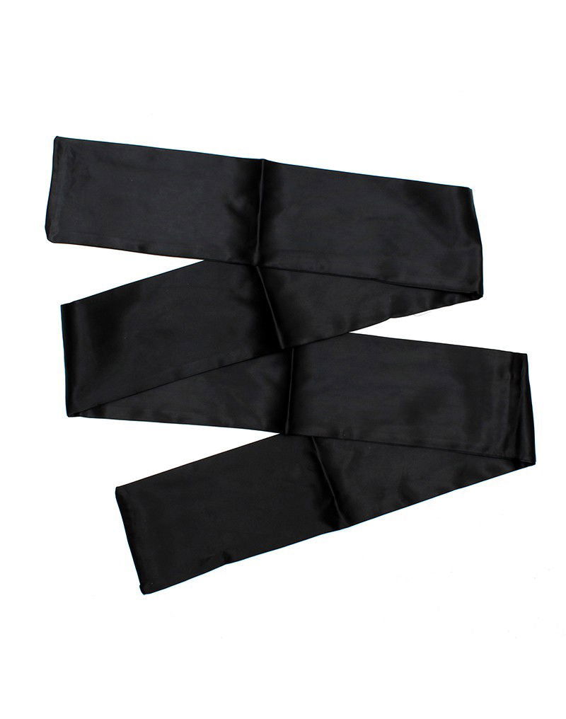 Rimba - Blinddoek - Ook Voor Bondage - Nylon - Zwart - 150 cm lengte - 10 cm breed