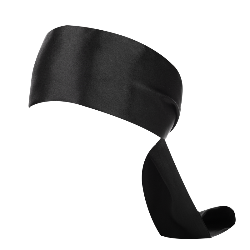 Rimba - Blinddoek - Ook Voor Bondage - Nylon - Zwart - 150 cm lengte - 10 cm breed