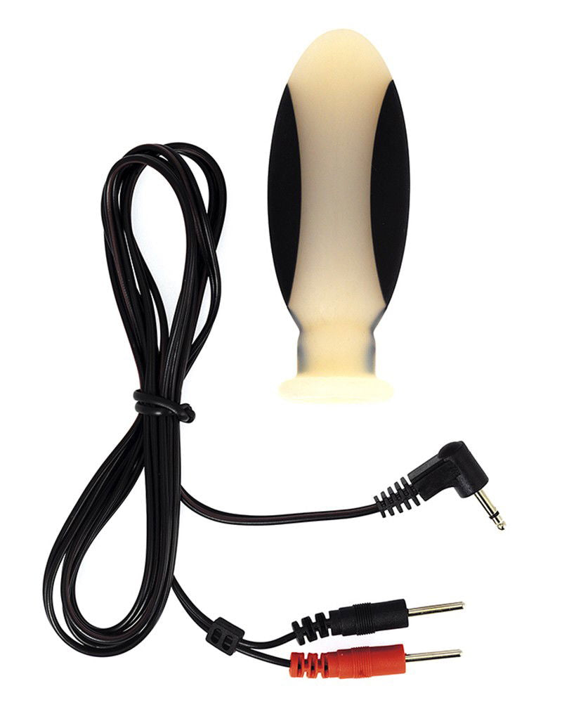 Rimba Electro Sex - Siliconen Dildo Plug Klein - Bi-polair - Diameter 80 mm