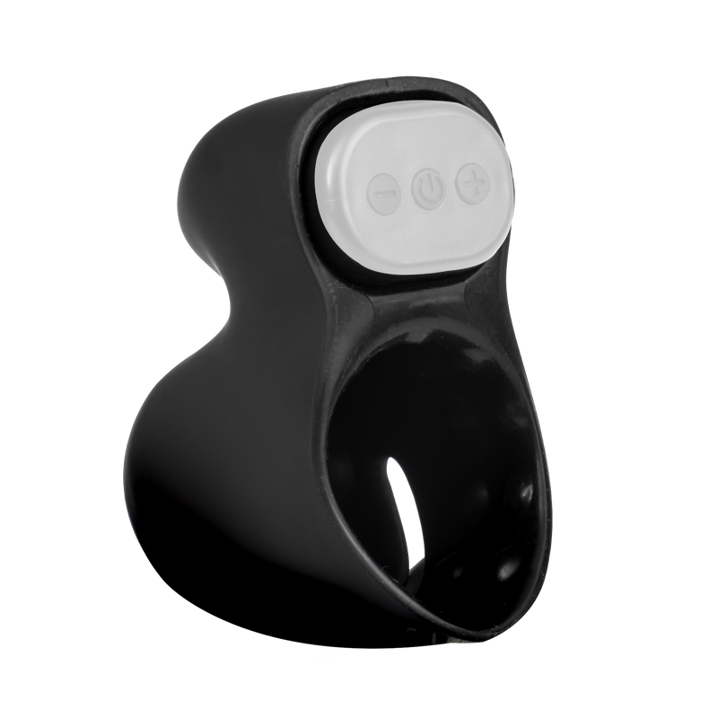 Rimba Electro Play - E-Stim Penis Head Stimulator - Bi-Polair - Zwart