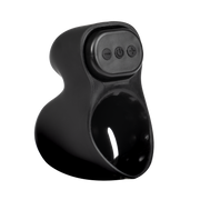 Rimba Electro Play - E-Stim Penis Head Stimulator - Bi-Polair - Zwart