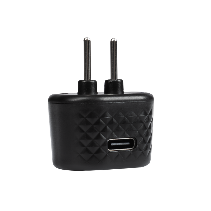 Rimba Electro Play - E-Stim Buttplug - Bi-Polair - Zwart