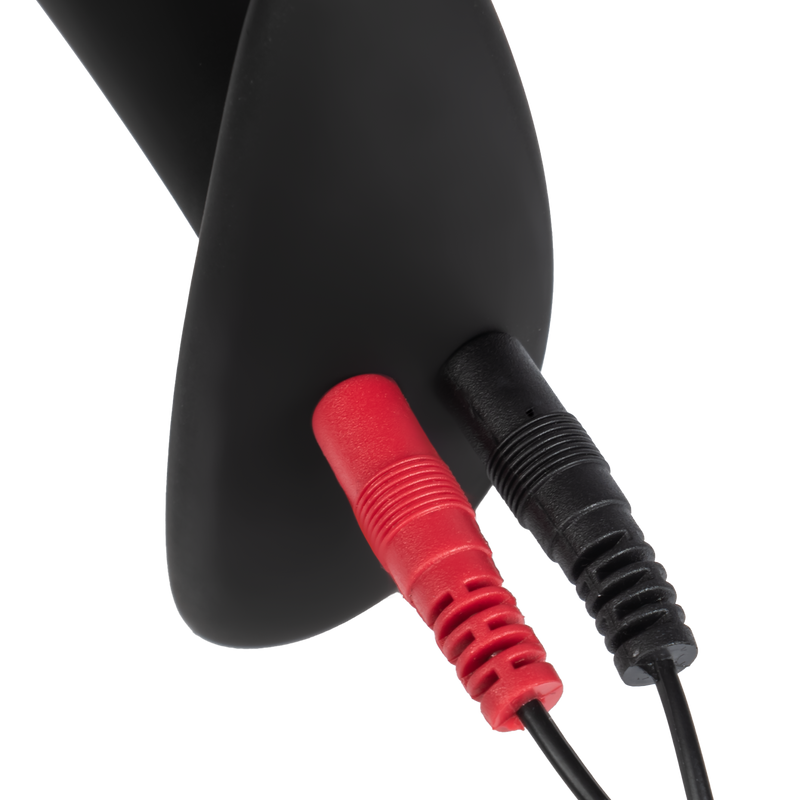 Rimba Electro Play - E-Stim Buttplug - Bi-Polair - Zwart