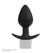 Rimba Electro Play - E-Stim Buttplug - Bi-Polair - Zwart