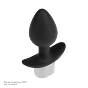 Rimba Electro Play - E-Stim Buttplug - Bi-Polair - Zwart