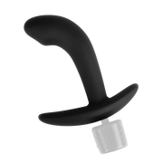Rimba Electro Play - E-Stim Anaal Plug - E-Stim Prostaat Plug - Bi-Polair - Zwart