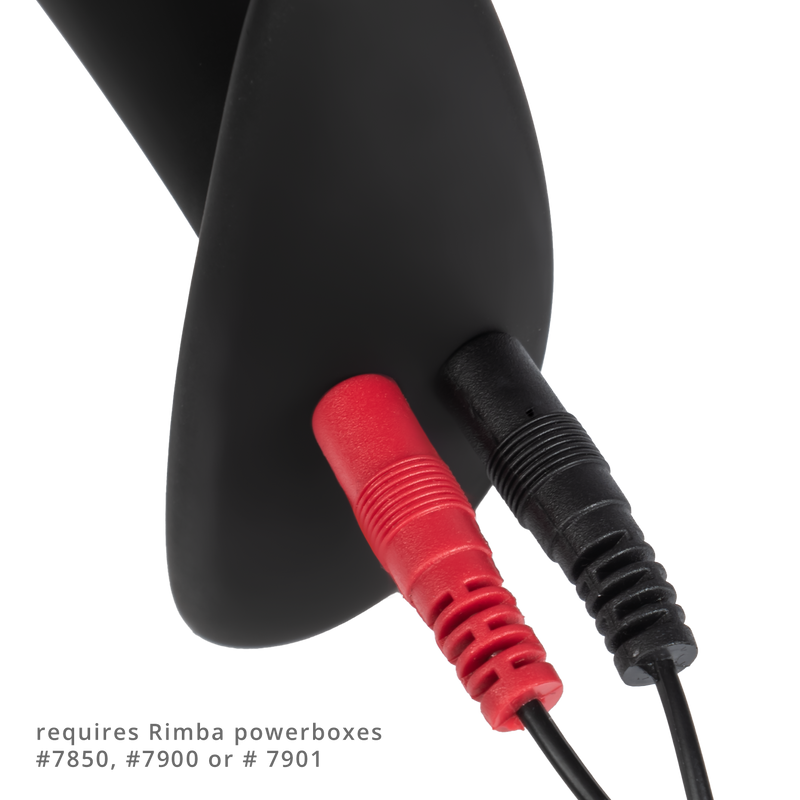 Rimba Electro Play - E-Stim Anaal Plug - E-Stim Prostaat Plug - Bi-Polair - Zwart
