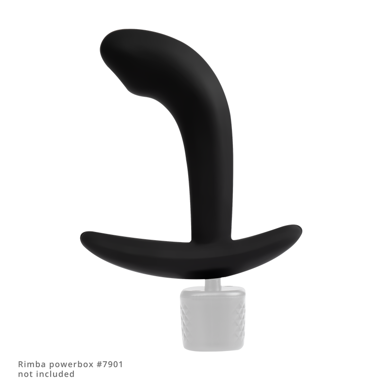 Rimba Electro Play - E-Stim Anaal Plug - E-Stim Prostaat Plug - Bi-Polair - Zwart