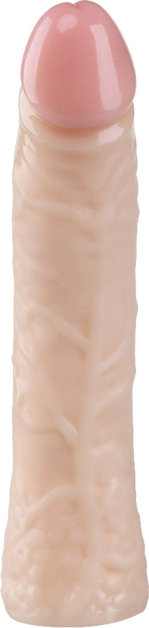 Being Fetish - PVC Dildo – Recht – Zonder Balzak – 21,5 cm – Lichte Huidskleur-Erotiekvoordeel.nl