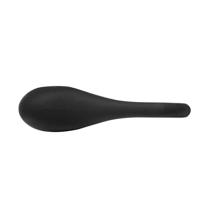 Rimba - Siliconen Ball Stretcher met Metalen Kogeltje - 35 gram - Zwart