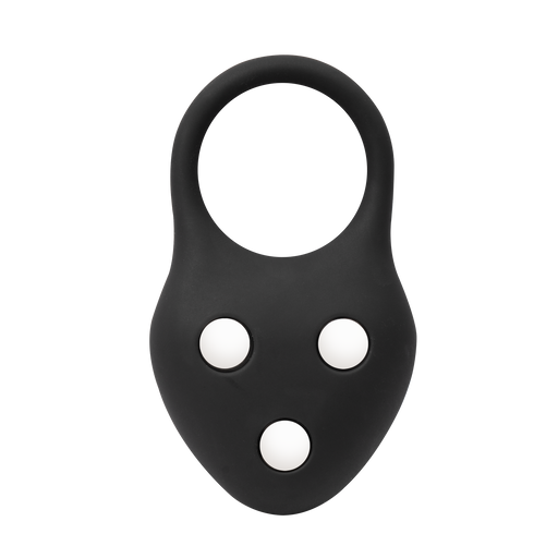 Rimba – Siliconen Ball Stretcher met Drie Metalen Kogeltjes - 110 gr - Zwart