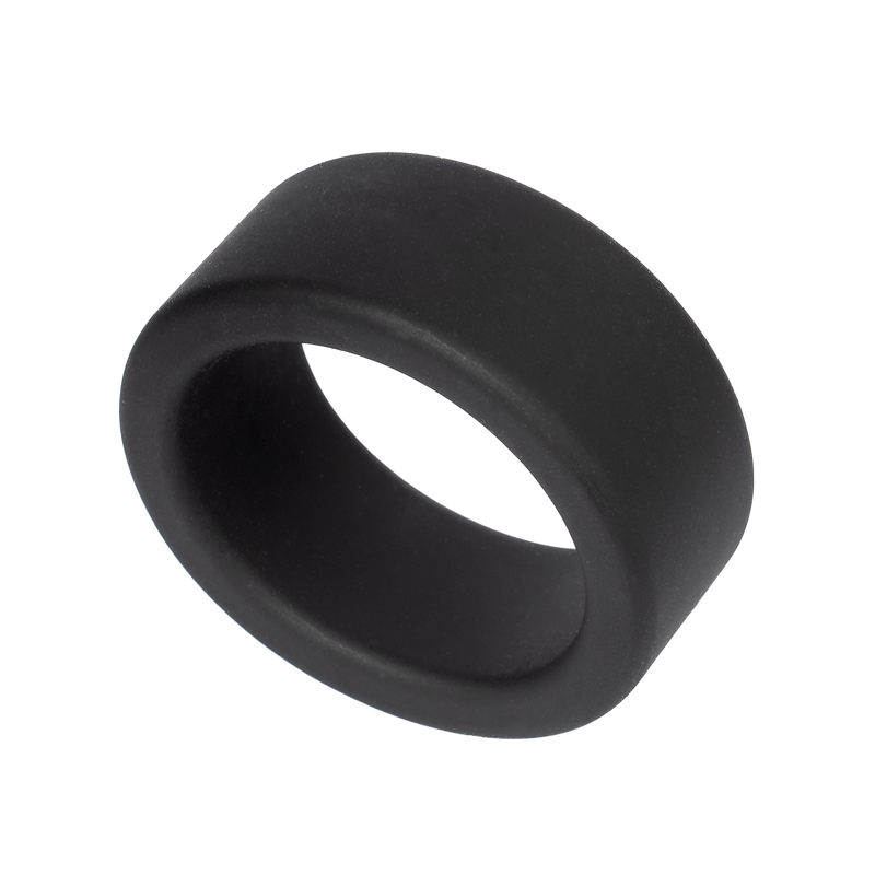 Rimba - Siliconen Scrotumring - Ballstretcher - Hoogte 20 mm - Zwart
