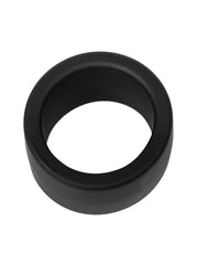 Rimba - Siliconen Scrotumring - Ballstretcher - Hoogte 30 mm - Zwart