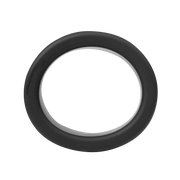 Rimba - Siliconen Scrotumring - Ballstretcher - Hoogte 30 mm - Zwart
