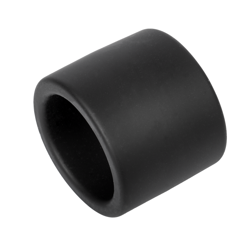 Rimba - Siliconen Scrotumring - Ballstretcher - Hoogte 40 mm - Zwart
