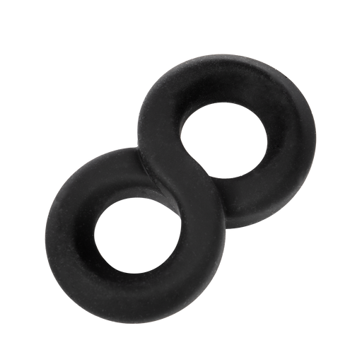 Rimba - Siliconen 8-vormige ring - Zwart