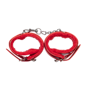 TieMeUp - Boeien imitatieleder - Zachte bontvoering - Rood