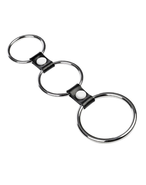 Rimba - Triple Cockring Metaal - Zwart