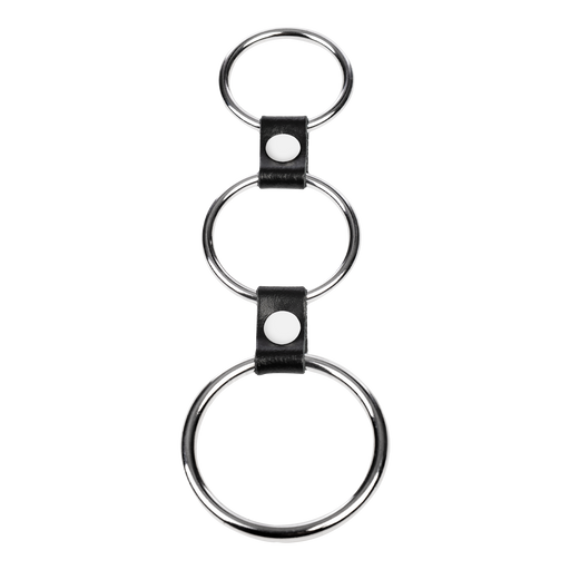 Rimba - Triple Cockring Metaal - Zwart