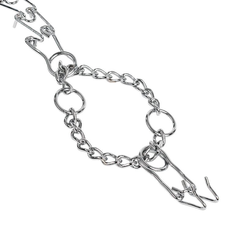 Rimba - Metalen Pinch Collar - Zilver