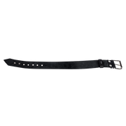 Rimba - Lederen Collar met Metalen Gesp - Zwart