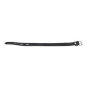Rimba - Lederen Halsband met Hangslotsluiting - Zwart
