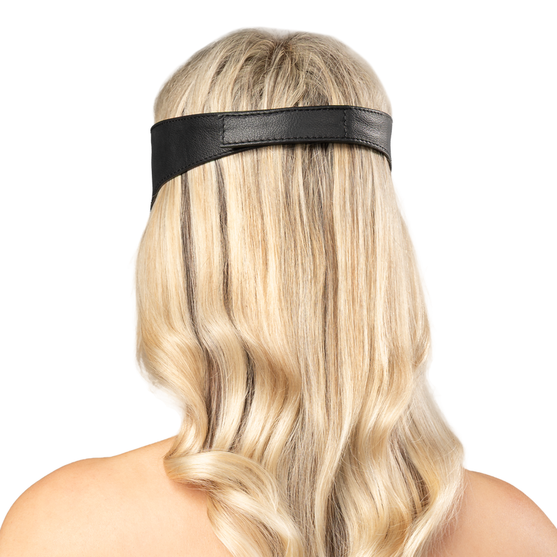 Rimba - Lederen Blinddoek - Zwart