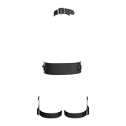 Rimba - Lederen Full Body Bondage Harnas - Zwart