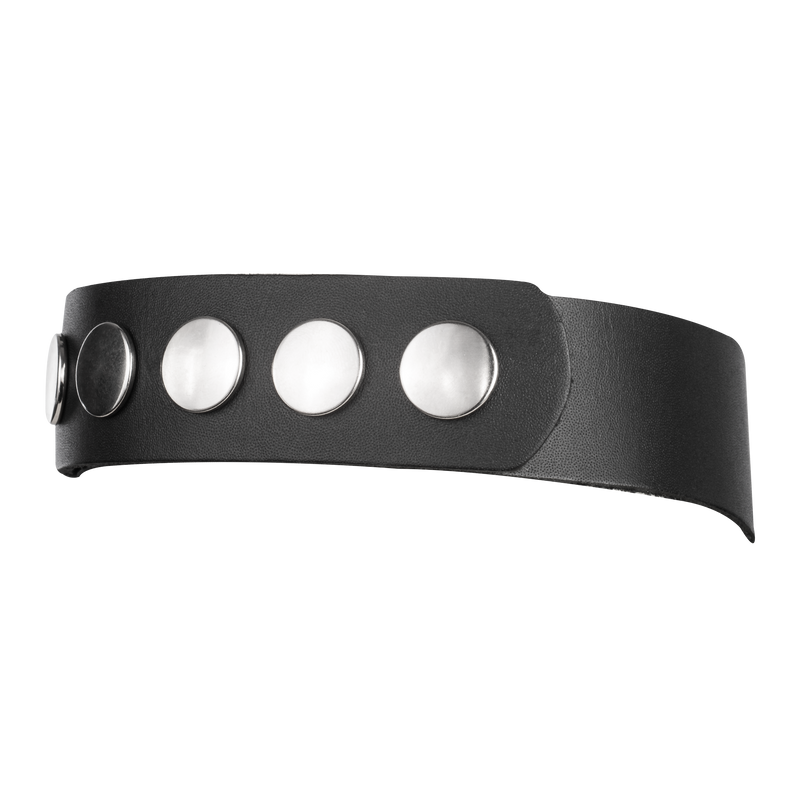 Rimba - Lederen Dames Borstharnas met Halsband - Zwart