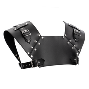 Rimba - Lederen Gladiator Borstharnas - Zwart