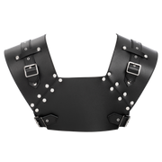 Rimba - Lederen Gladiator Borstharnas - Zwart