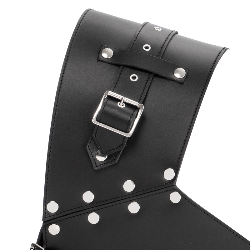 Rimba - Lederen Gladiator Borstharnas - Zwart
