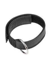 Rimba - Leren Cockstrap met Klittenband - Zwart
