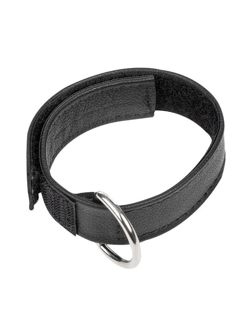 Rimba - Leren Cockstrap met Klittenband - Zwart