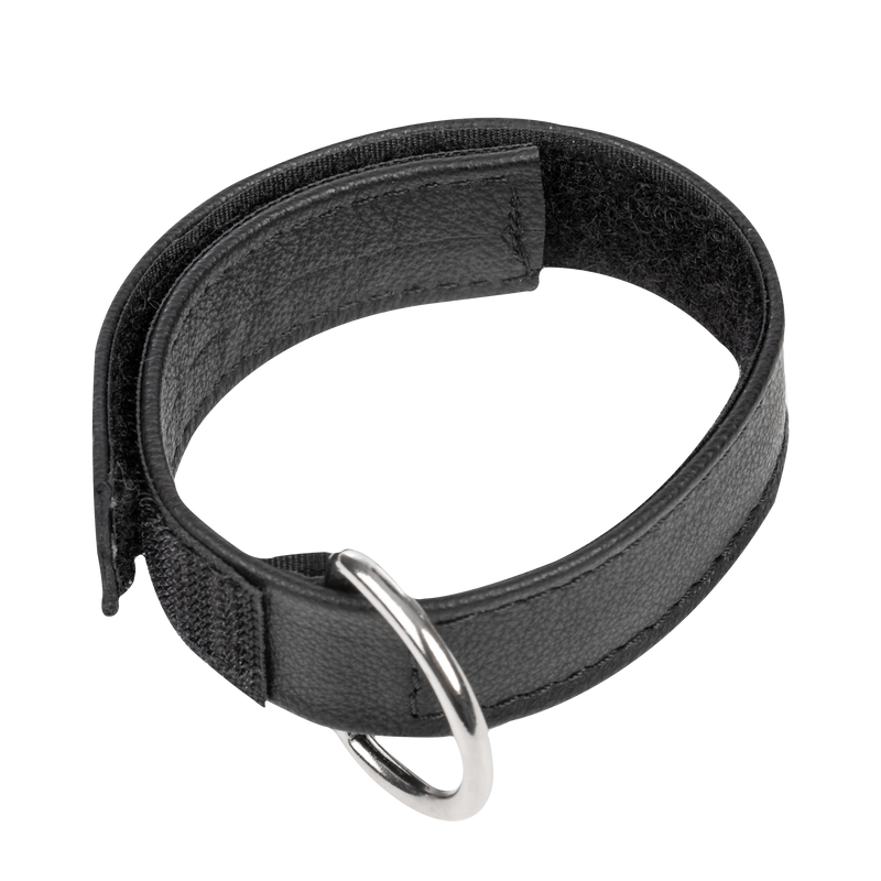 Rimba - Leren Cockstrap met Klittenband - Zwart