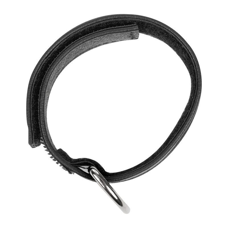 Rimba - Leren Cockstrap met Klittenband - Zwart