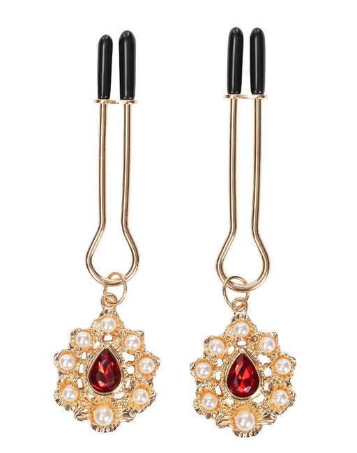 Rimba - Tepelklemmen met Strass Hanger - Goud