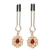 Rimba - Tepelklemmen met Strass Hanger - Goud