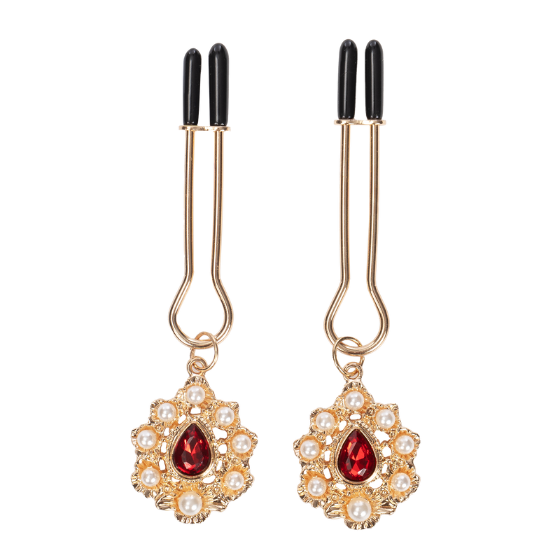 Rimba - Tepelklemmen met Strass Hanger - Goud