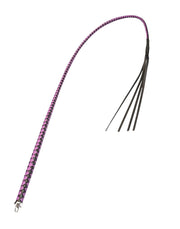 RISE - BDSM Zweep - Feather Hard Single Tail - Zwart/Paars