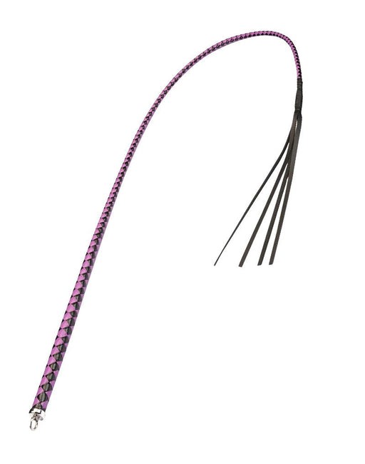 RISE - BDSM Zweep - Feather Hard Single Tail - Zwart/Paars