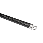 RISE - BDSM Zweep - Feather Hard Single Tail - Zwart/Paars