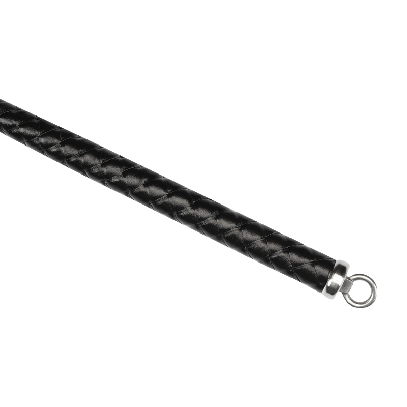 RISE - BDSM Zweep - Feather Hard Single Tail - Zwart/Blauw