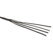 RISE - BDSM Zweep - Feather Hard Single Tail - Zwart/Blauw