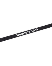 Rimba - Halsband - Collar Met Tekst - DADDY'S GIRL - Siliconen - Zwart